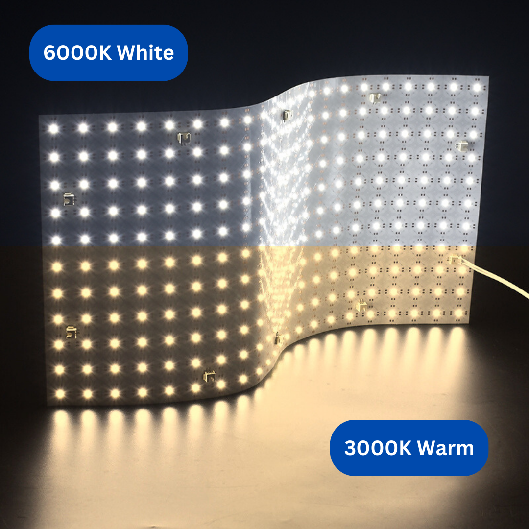 4 Pack LED Backlight Sheet Flexible & cuttable 28W 3000K Warm White Color 19X9.5 inch