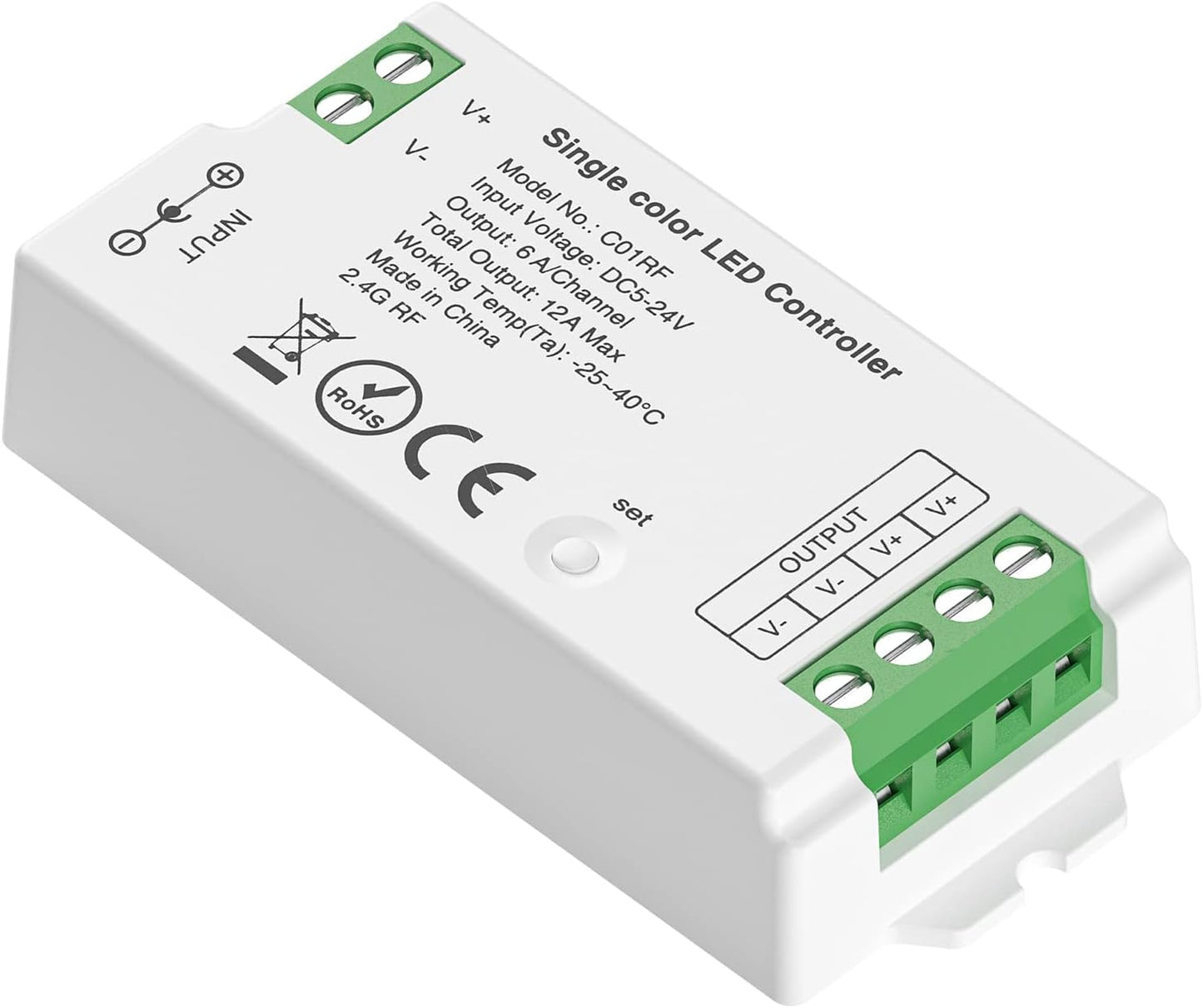 Single Color LED Controller BTF-C01W (Can connect up to 8 sheets per) (Remote Included)
